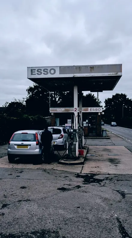 Street Glow applied to Petrol station