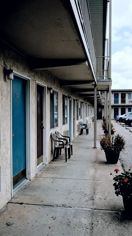 Sky Cast applied to Motel door