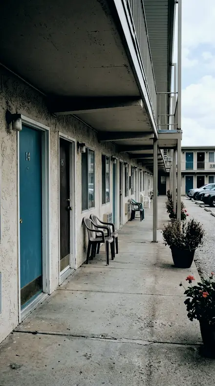 Bloom Edge applied to Motel door