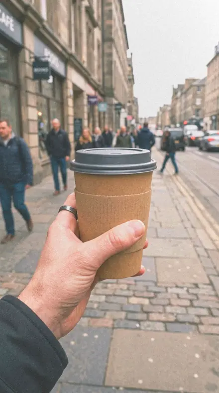 Crimp Edge applied to Coffee hand