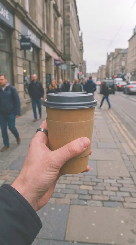 Belay Stance applied to Coffee hand
