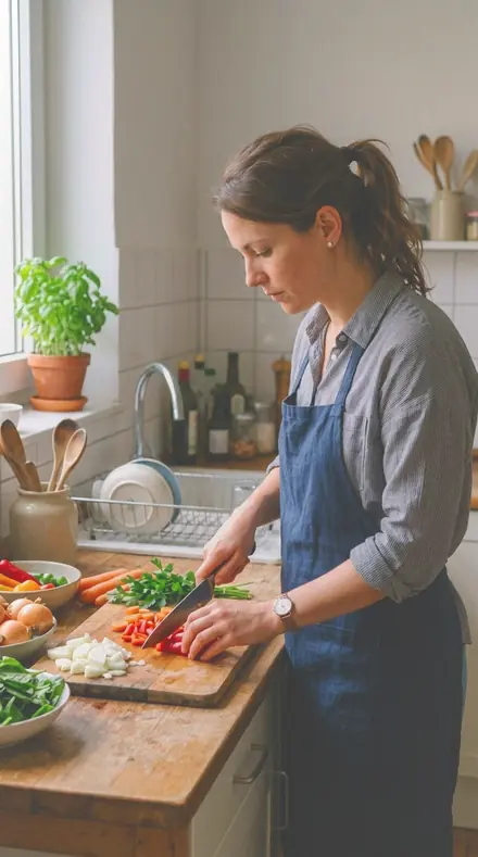 Belay Stance applied to Kitchen cook