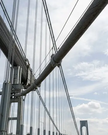 Bridge cables. Photographed without a preset.