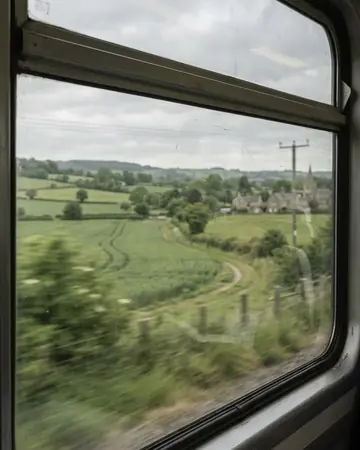 Train window. Photographed without a preset.