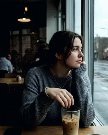 cafe window. With the Cinema Grade preset applied.