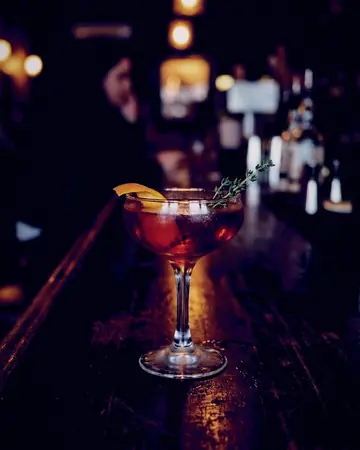 Cocktail bar. With the Cinema Grade preset applied.