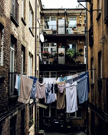 Laundry line. With the Cinema Grade preset applied.