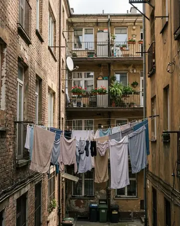 Laundry line. Photographed without a preset.