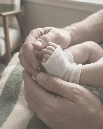Newborn hands. With the Cradlecream preset applied.