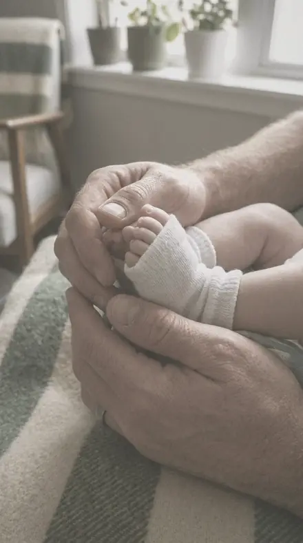 Soft Bounce applied to Newborn hands