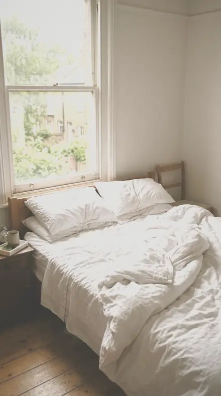 Parent Hands applied to Bed morning