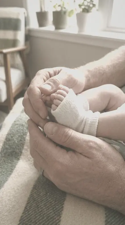 Parent Hands applied to Newborn hands