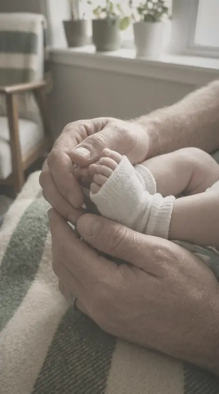 Little Yawn applied to Newborn hands