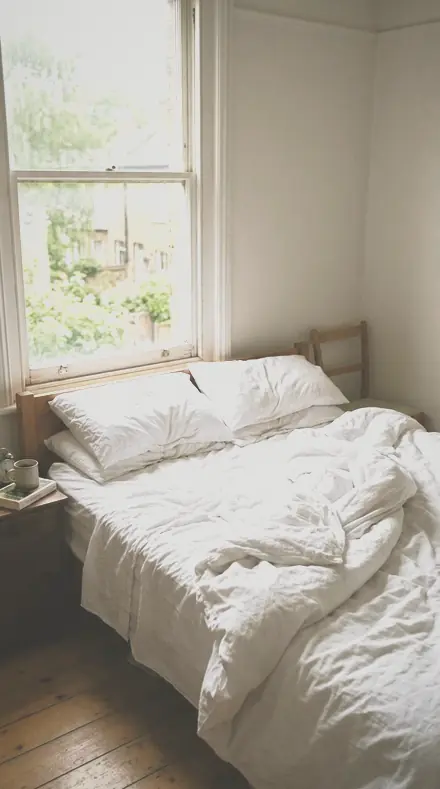 First Portrait applied to Bed morning