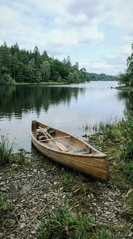 Ribbon Fold applied to Lake canoe