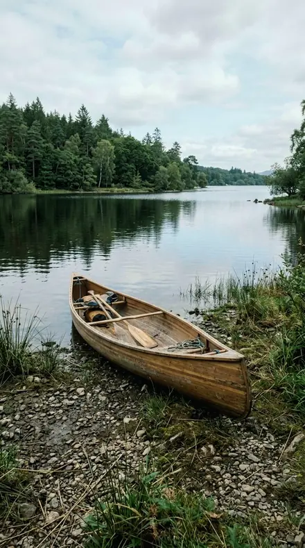Emerald Drape applied to Lake canoe