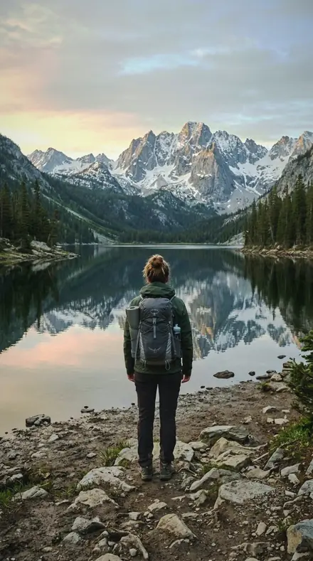 Ray Curtain applied to Mountain lake