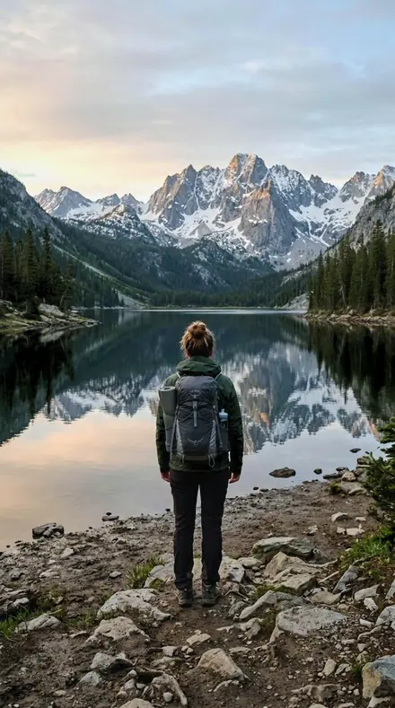 Emission Fold applied to Mountain lake