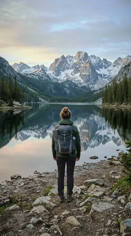 Jade Curtain applied to Mountain lake