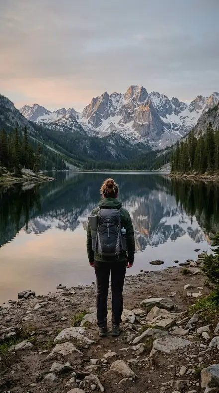 Emerald Fold applied to Mountain lake