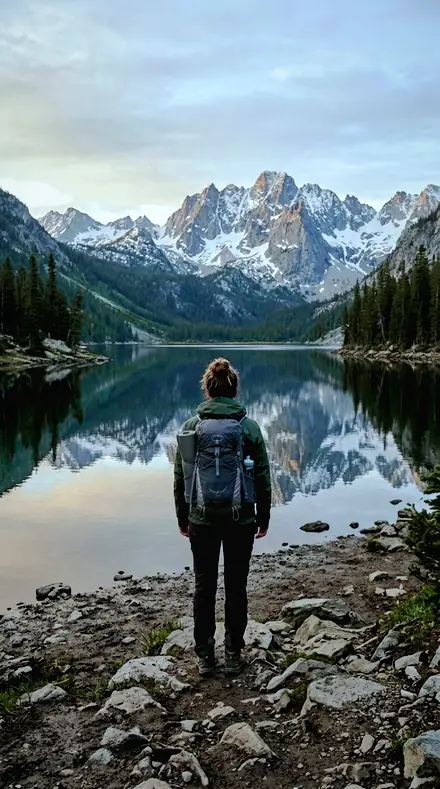 Frost Sheet applied to Mountain lake