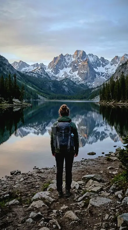 Veil Ripple applied to Mountain lake