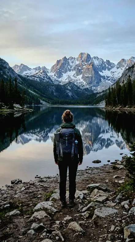 Fold Crest applied to Mountain lake