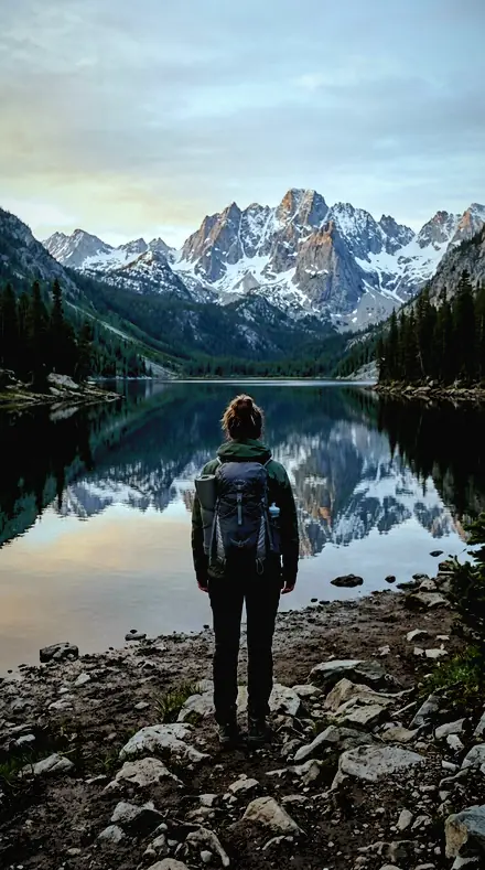 Silver Wave applied to Mountain lake
