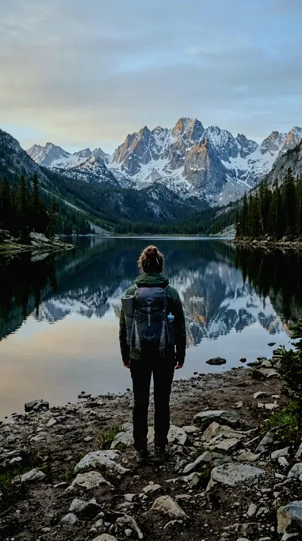 Quiet Ripple applied to Mountain lake