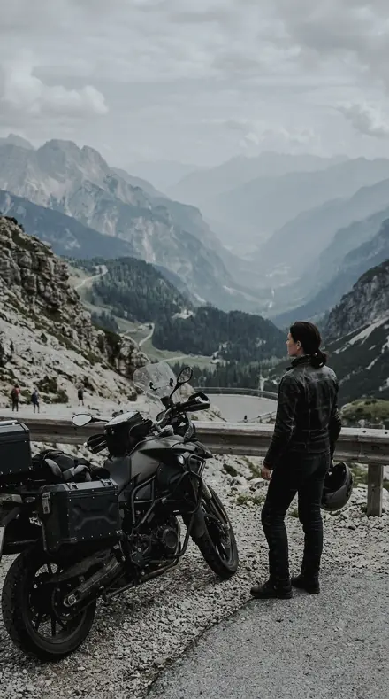 Chrome Edge applied to Motorcycle pass