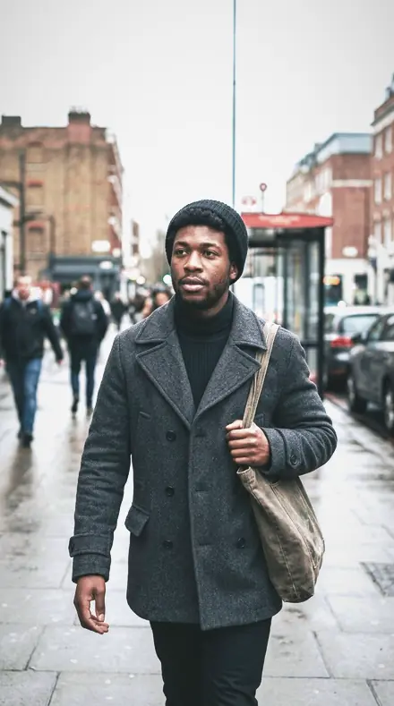 Smooth Tone applied to Street portrait black man