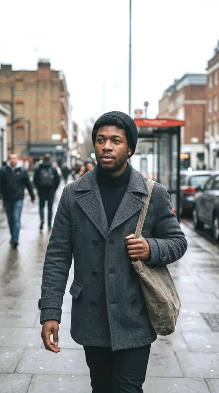 Garden Gate applied to Street portrait black man