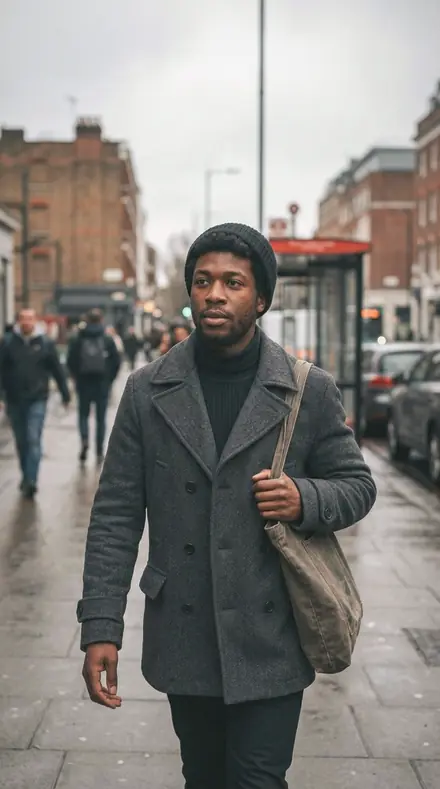 Squirrel Fluff applied to Street portrait black man