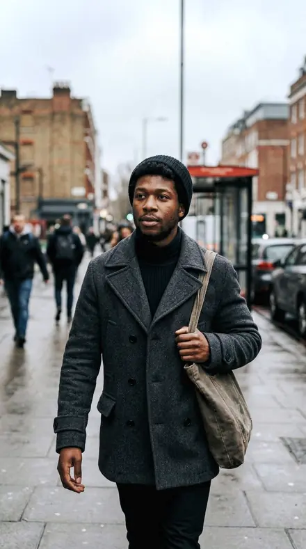 Unforced Tone applied to Street portrait black man