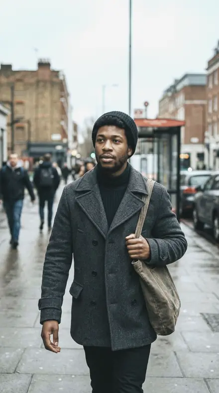 Wash Correct applied to Street portrait black man