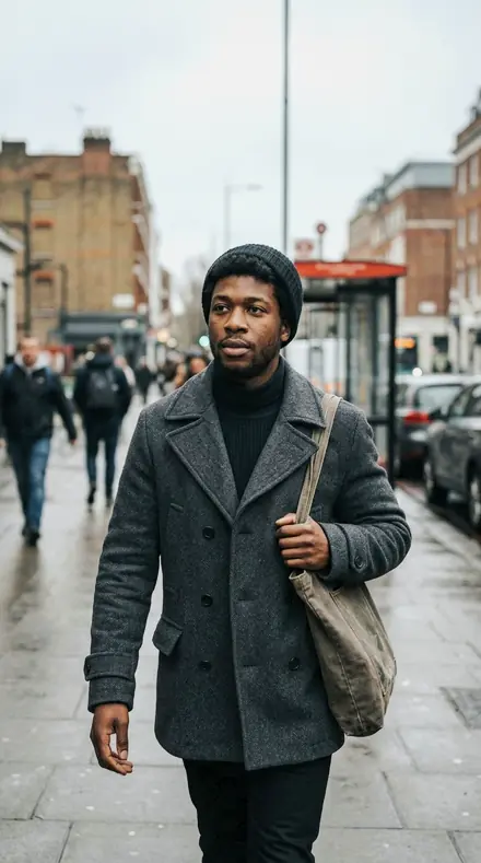 Slipstream Pan applied to Street portrait black man