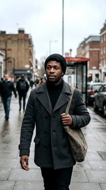 Grid North applied to Street portrait black man