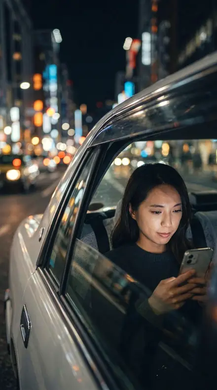 IP-12 Curbline Day applied to Taxi night window