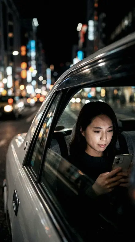 Vendor Stall applied to Taxi night window