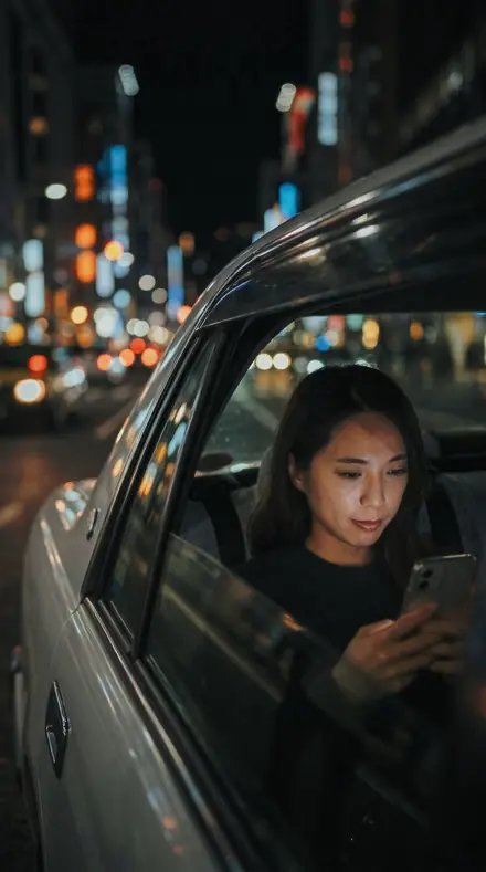 Migration Band applied to Taxi night window