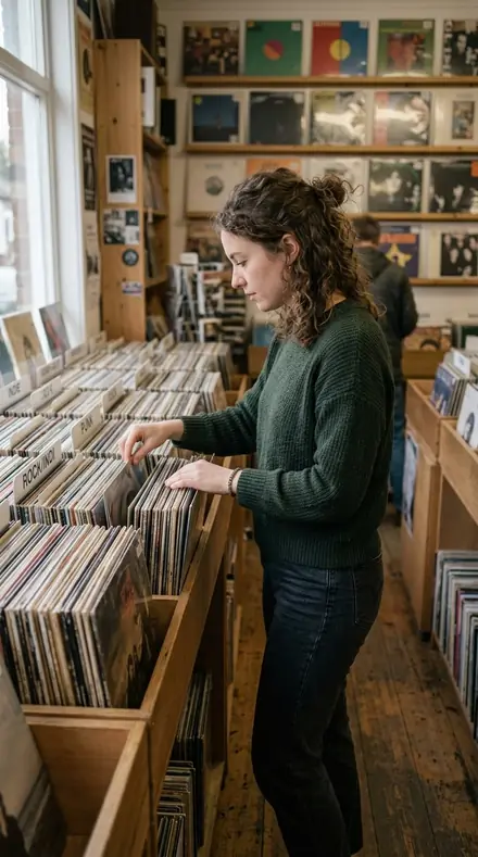 Before: Record shop