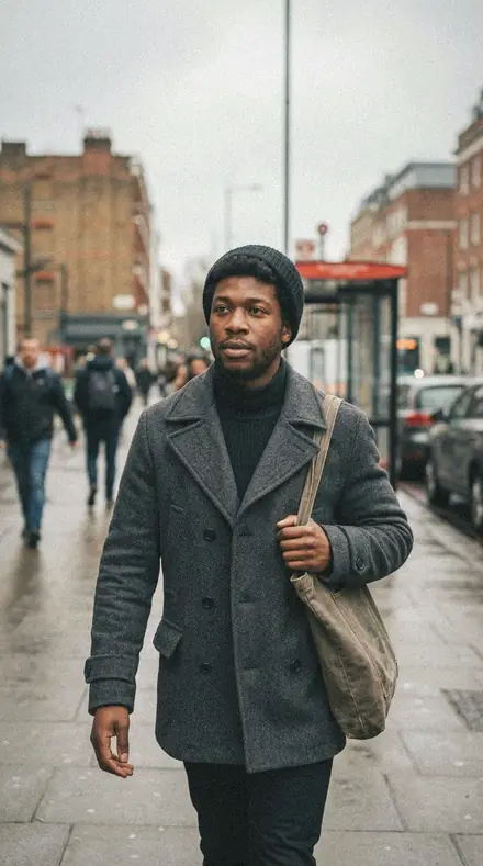 Absorbent Ground applied to Street portrait black man