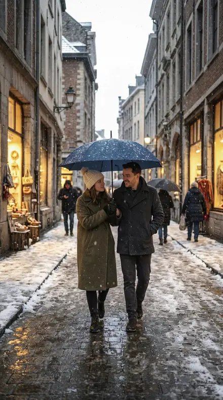 Blowing Iron applied to Snow street couple