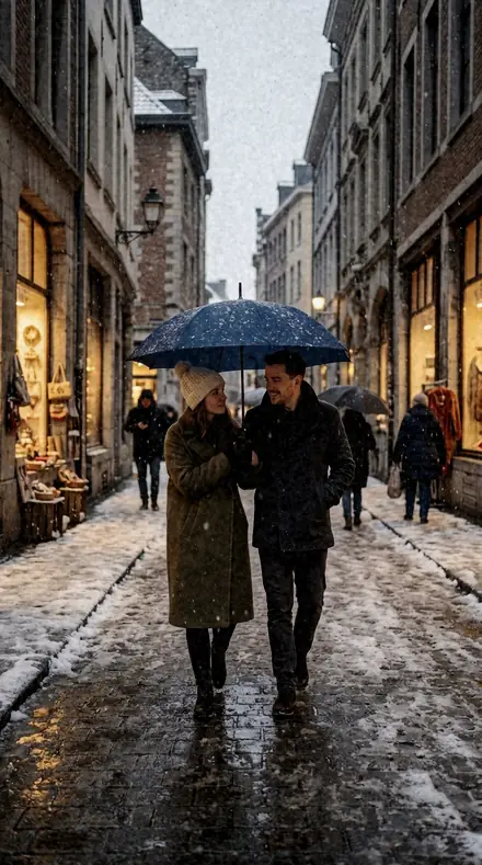 Phone Sober applied to Snow street couple