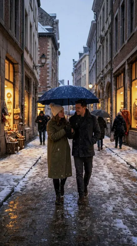 Peak Glare applied to Snow street couple