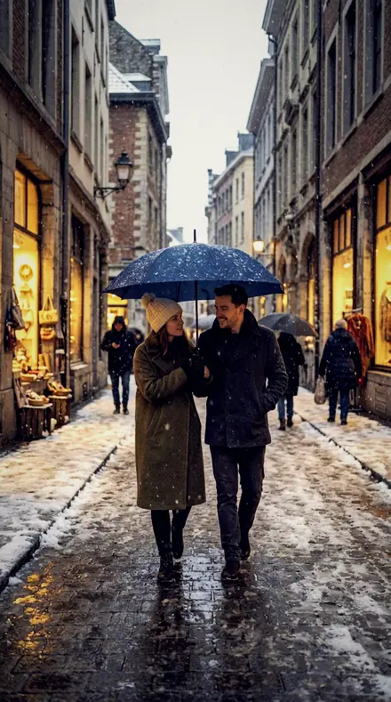 Torch Beam applied to Snow street couple