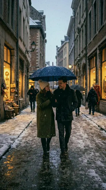 Privet Flower applied to Snow street couple