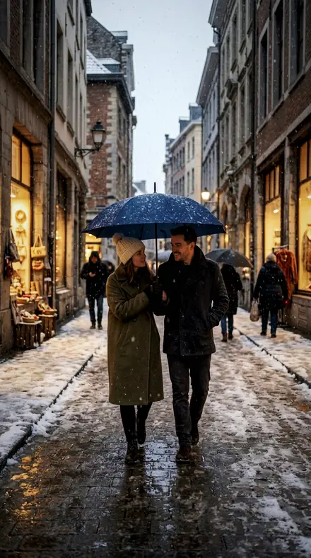 Plane Edge applied to Snow street couple