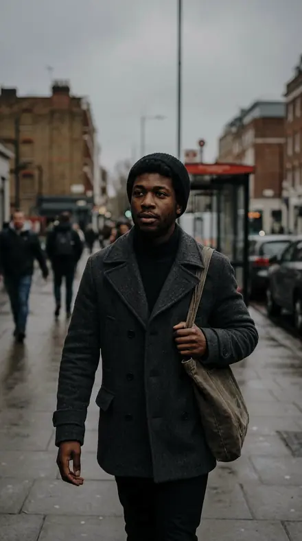 Old Growth applied to Street portrait black man