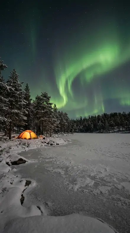 Before: Aurora lake